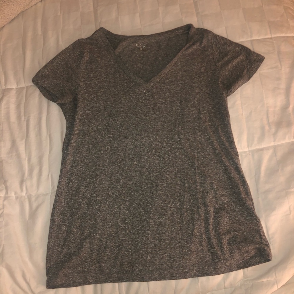Gray V-Neck